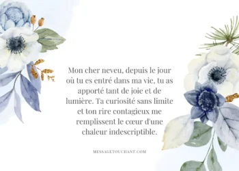 belles phrases pour son neveu