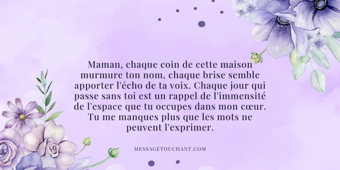 maman tu me manques