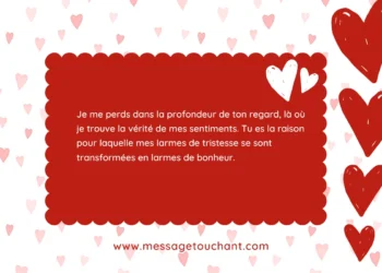 Messages d'amour pour elle touchants