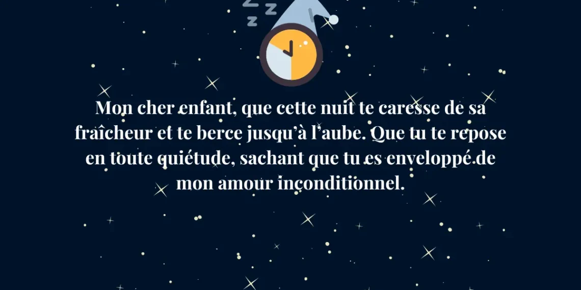 Messages de bonne nuit mon fils