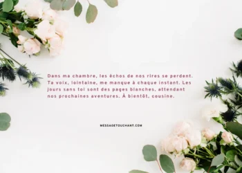 Tu me manques ma cousine