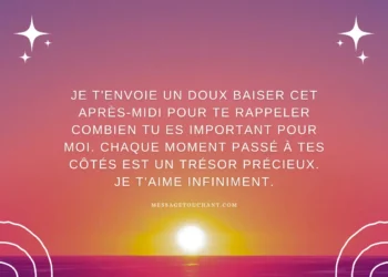 SMS pour dire bon après-midi bisous