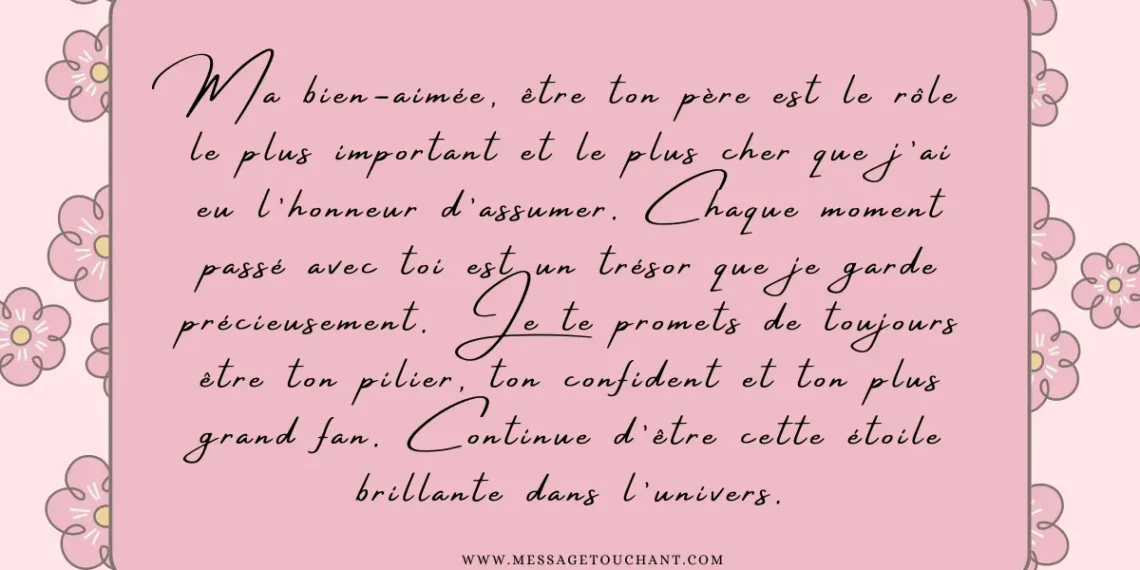 Lettres émouvantes d'un père à sa fille